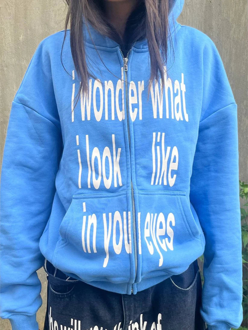 "In Your Eyes" Zip-Up Hoodie