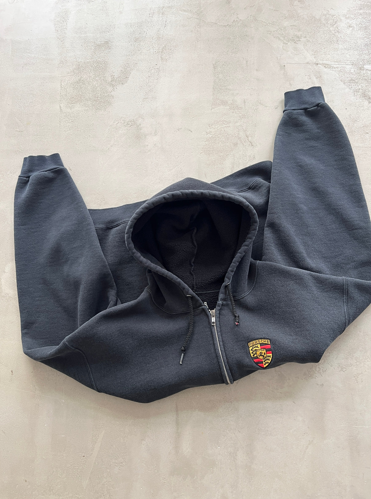 Vintage Unisex "Porsche" Zip-Up Hoodie